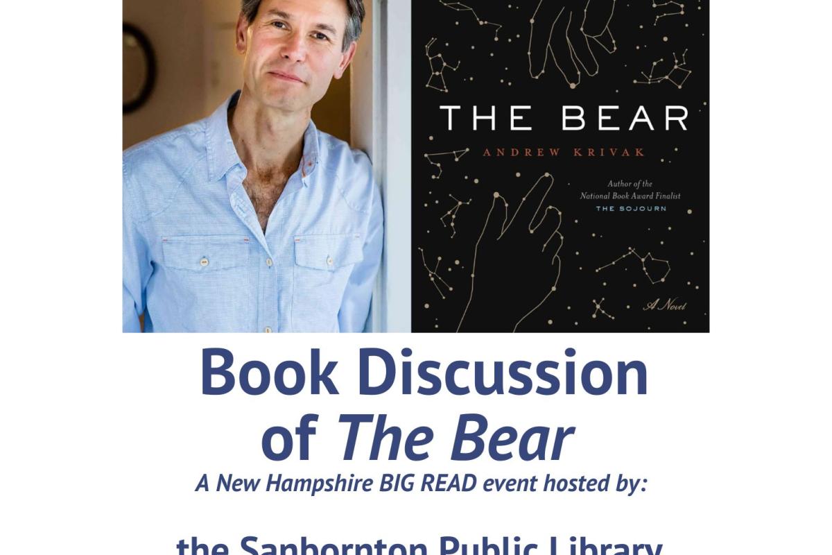 Join us for a discussion of The Bear on October 4th 